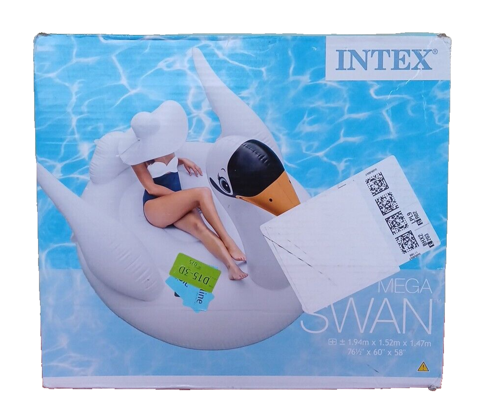 Intex Inflatable Mega Swan Island Float - White. SMF