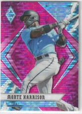 2021 Chronicles Phoenix Pink Pulsar #6 Monte Harrison RC Miami Marlins