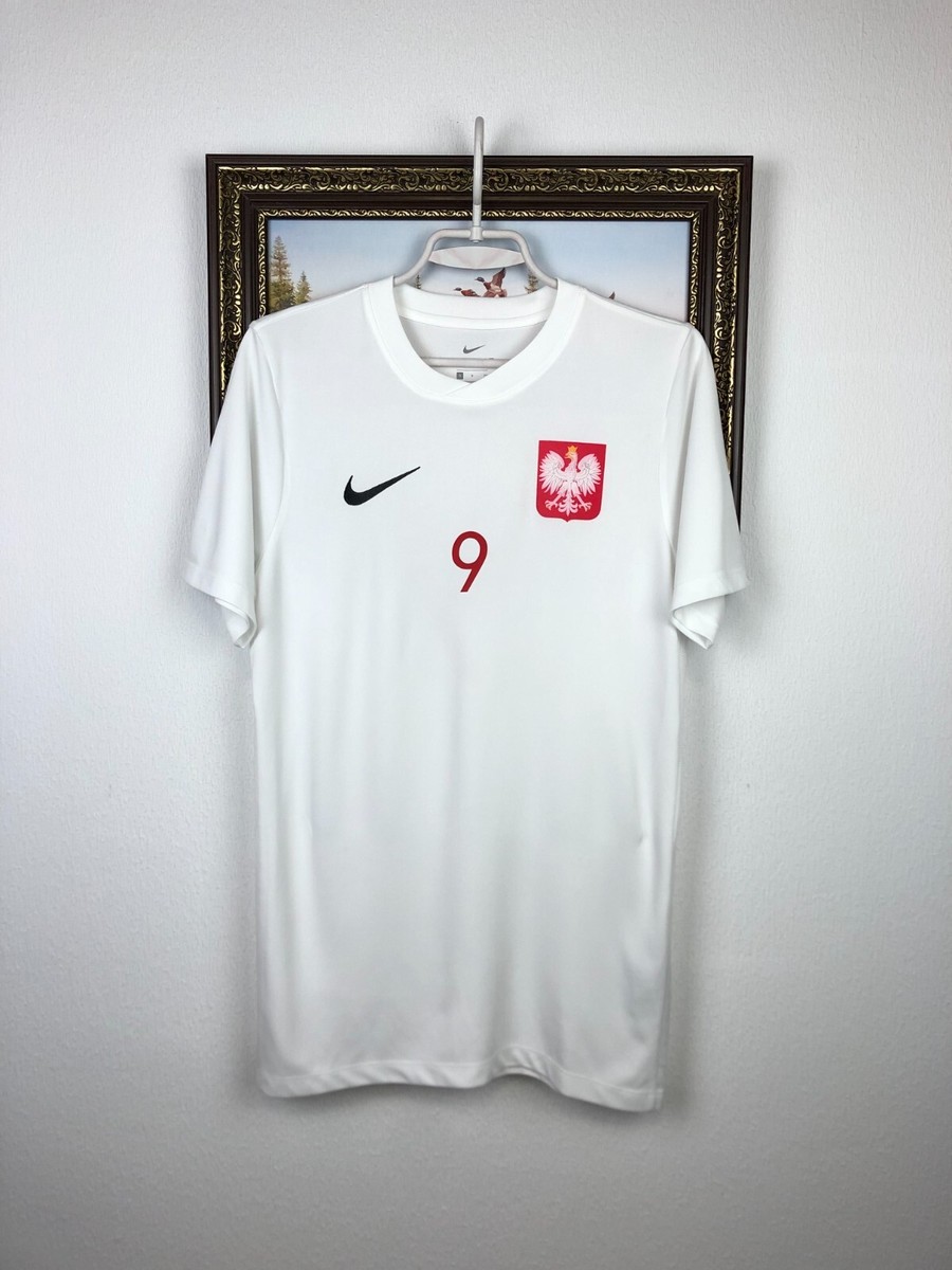 Poland Home football shirt 2010 Soccer Nike #9 Lewandowski Jersey