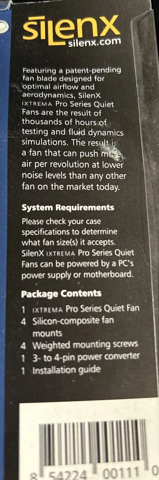 SilenX IXTREMA Pro Silent fan IXP-64-14 92 mmx25mm 14 Dba 42CFM In Package - Image 3 of 4
