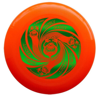 Discraft Ultimate Frisbee UltraStar Orange 175g Motiv Ghost Metallic grün