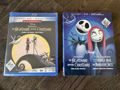 Disney Movie Club The Nightmare Before Christmas Blu-ray + DVD + Digital NEW