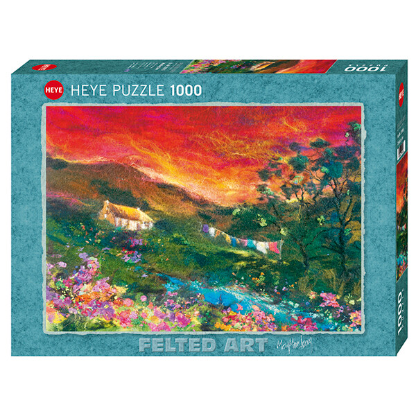HEYE PUZZLE 1000 PEZZI M. MACKAY FELTED ART WASHING LINE MISURE 70X50 CM  29916