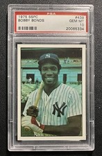 1975 SSPC #439 Bobby Bonds PSA 10 Gem Mint New York Yankees POP 3 TOUGH