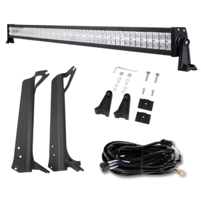 52'' inch 1000W LED Work Light Bar Spot Combo Offroad Pickup For Jeep Wrangler TJ