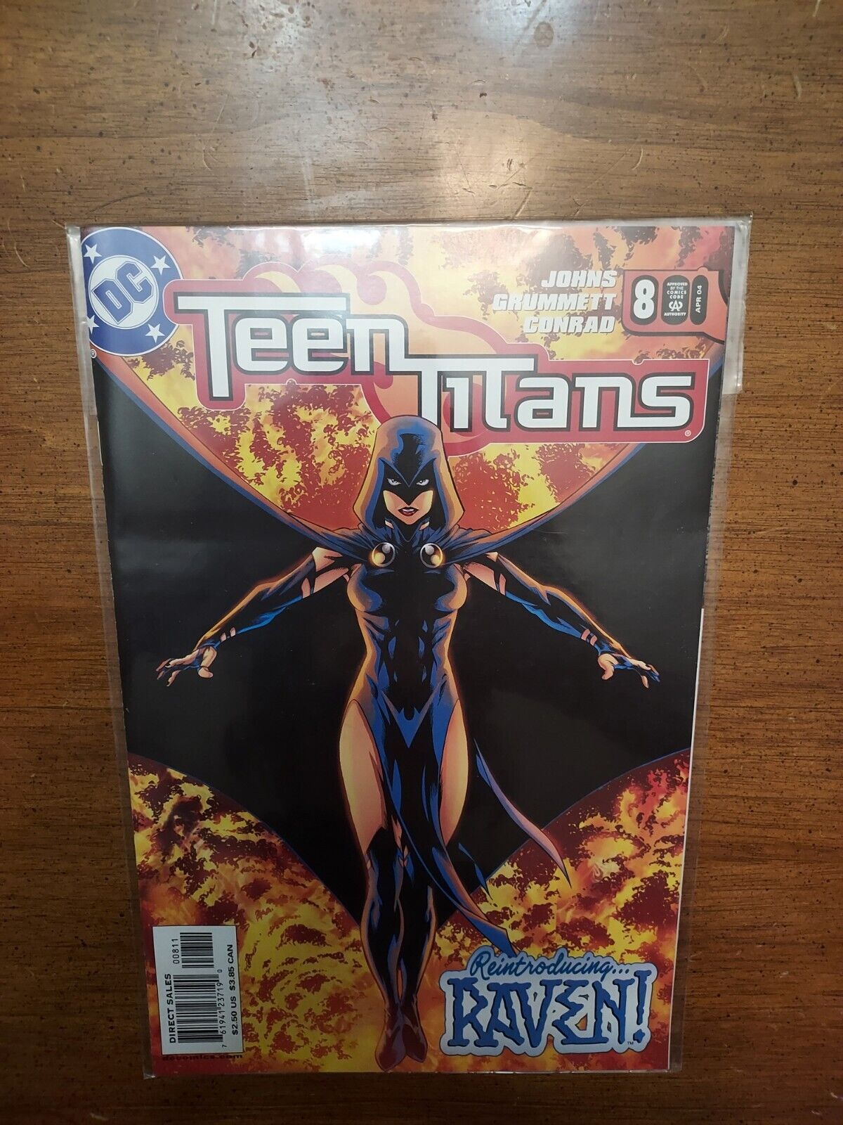 Teen Titans #8 NM Reintroducing...Raven DC Comics 2004 Geoff Johns Key