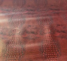 Red Black Big alligator embossed Leather Faux upholstery, handbags, and more