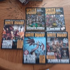 White Dwarf magazine 93, 109, Nov 2016,March 2018,April 2018 lot of 6 in fine