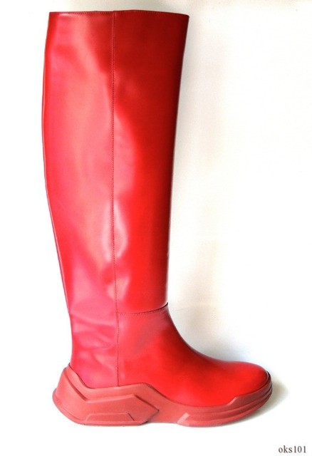 red leather riding boots
