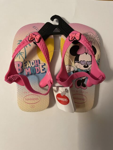 Havaianas Baby Flip Flops Sandals in Pink US SIZE 8C