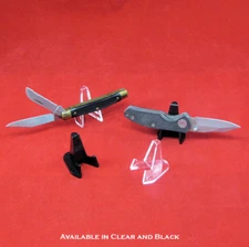 Small Acrylic Easel Display Stands for Pocket Knife and Knives-Choose Qty.
