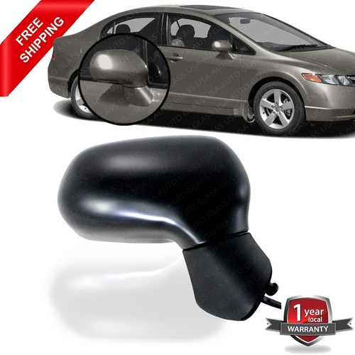 Convex Mirror Mirror Glass Right Passenger Side Fit For 2006-2011 Honda Civic, RH Replacement Rearview Convex Glass, Non Heated Including Full Adhesive Non Glass Mirror - Foto 4