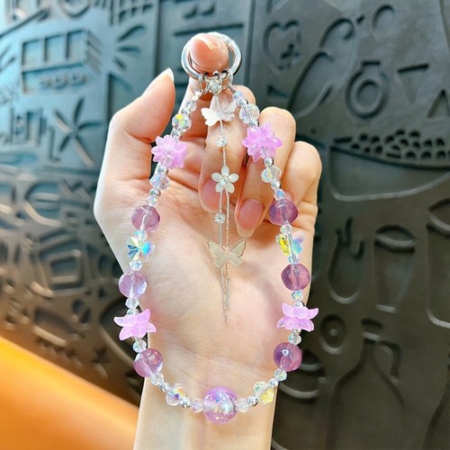 Universal Wrist Strap Tassel Bow Bag Charm New Mobile Phone Lanyard Gift - Photo 5 sur 10