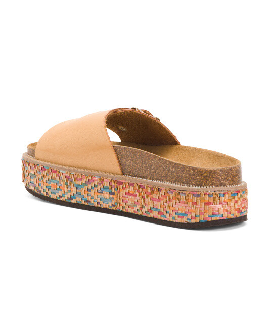 FREE PEOPLE Caravelle Cork Footbed Platform Boho Canyon Moon Sandal *8/