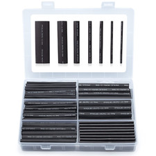 Heat Shrink Tubing Kit - 3:1 Ratio Adhesive Lined, Marine Grade Shrink Wrap - In