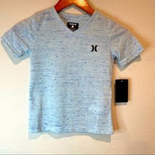 NWT Hurley Fountain Blue Short Sleeve Tee Youth Size 4