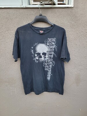Harley Davidson 2010 Skull T Shirt Size L Large Black | eBay