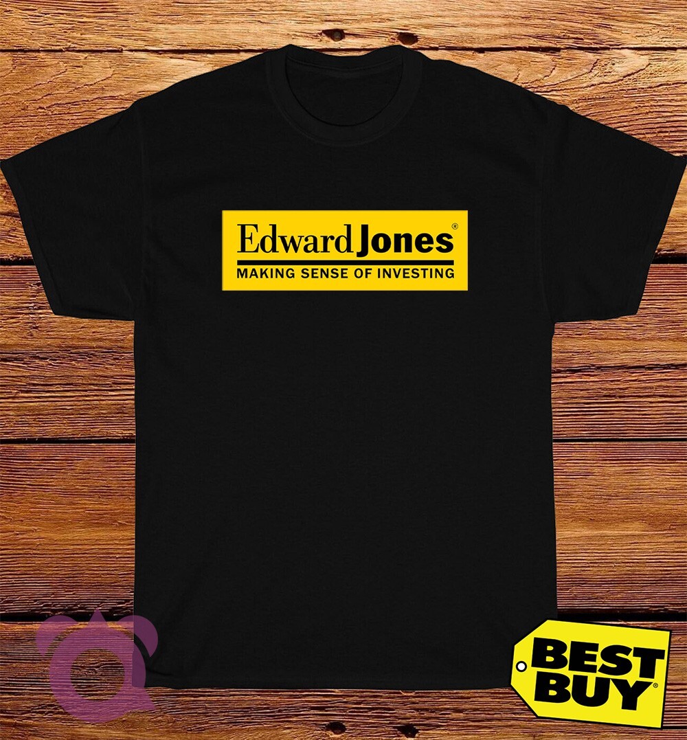 Edward Jones Logo Men's Funny American T-Shirt USA Made Sizes S-5XL