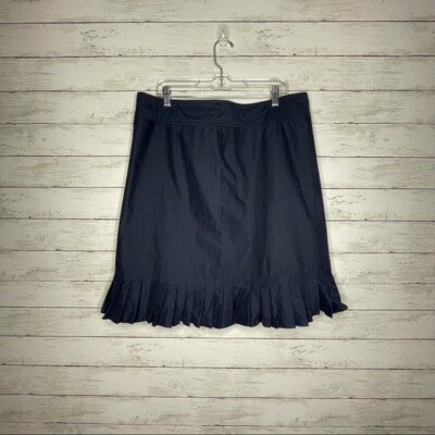 Nautica Navy Pencil Skirt with Ruffle Hem, Size 16
