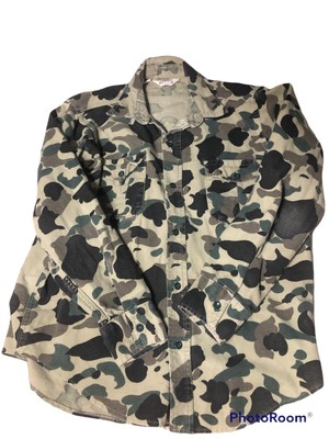 Vintage Cabelas Camo Jacket, Shirt Made In USA Large 70s 80s | eBay