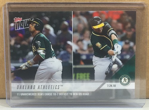 2018 Topps Now 498 OAKLAND ATHLETICS™