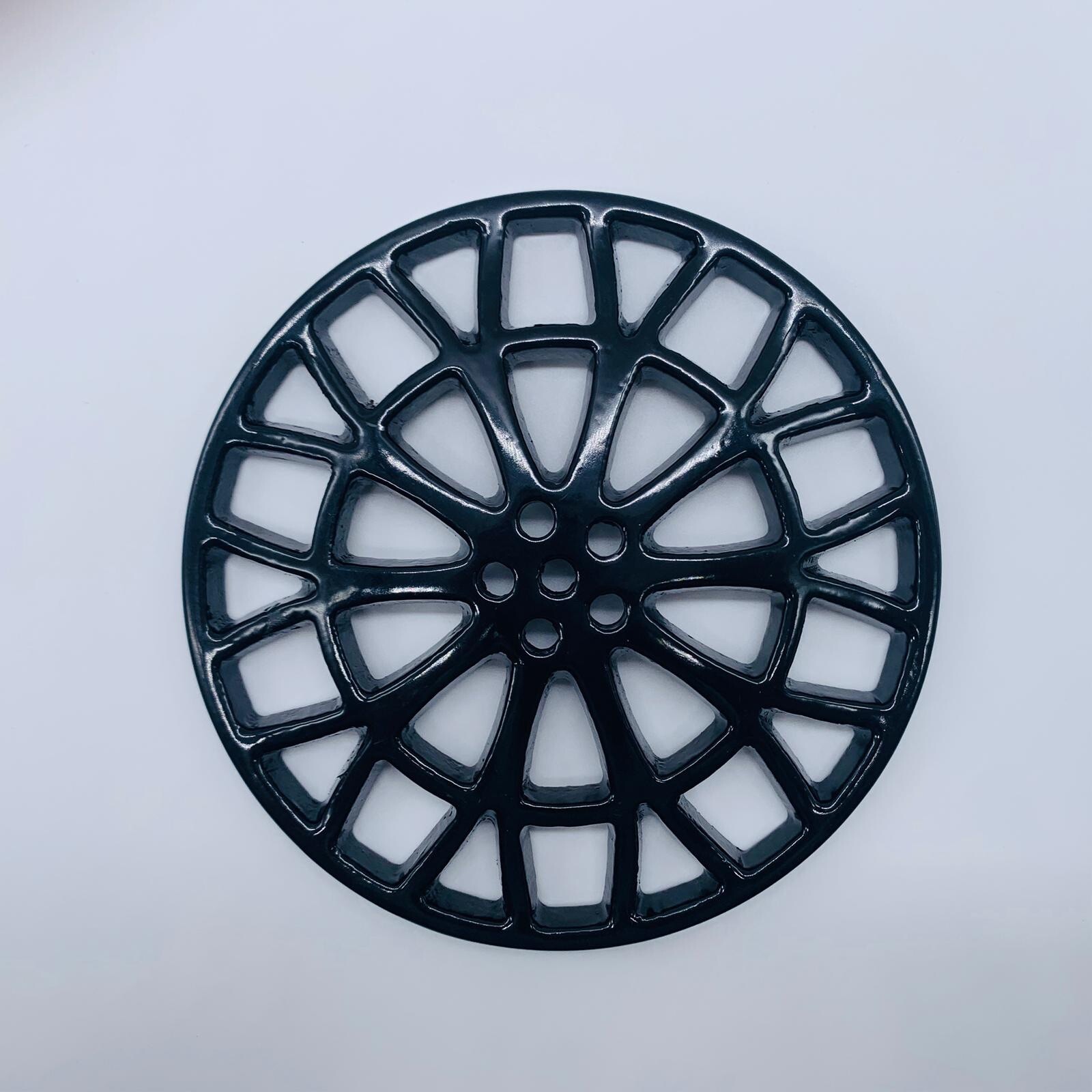 Gully Grid Drain Cover Wheel Design Heavy Duty Dished Grate Metal 7"" Round