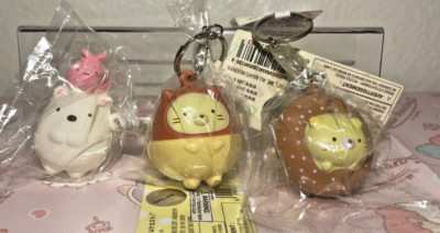 San-X Summiko Gurashi lot of 3 - Scented Squishy Keychains - new in bag w tag!