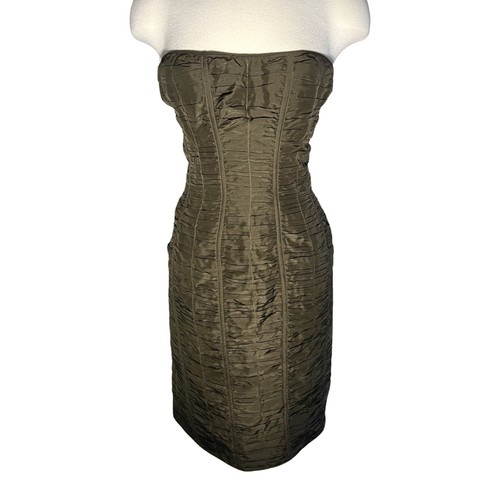 GUCCI BY TOM FORD SPRING 2001 RUCHED DRESS - Afbeelding 1 van 4