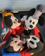 Mickey Mouse Beanbag 70th Anniversary Plush Set Red Shorts Disney Store