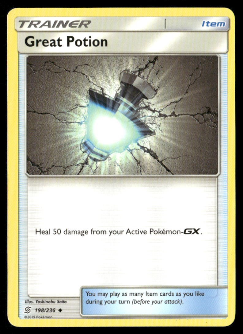 Great Potion Unified Minds 198/236 Uncommon Pokemon Near Mint
