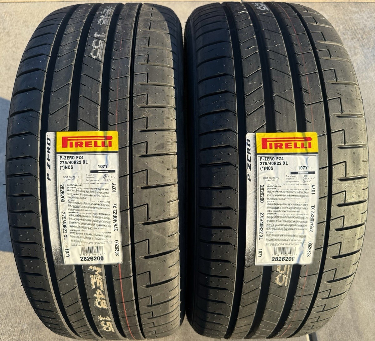 FOUR BRAND NEW 275/40R22 Pirelli P Zero PZ4 PNCS Noise Cancelling
