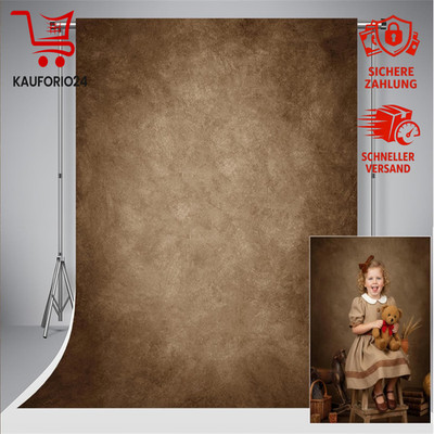 Foto Hintergrund 2x3m Dunkelbraun Textur Faltbar Fotostudio