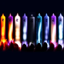 Rare Luminous Gas In Sealed Glass 99.999% Pure Krypton Helium Neon Argon Xenon