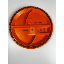 Constructive Eating Plate Orange No utensils