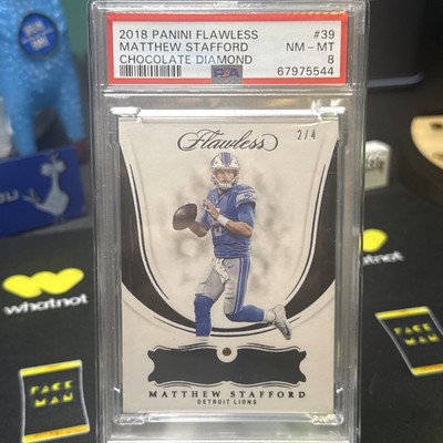 MATTHEW STAFFORD 2018 Panini Flawless 39 chocolate Diamond 2/4 lions rams 