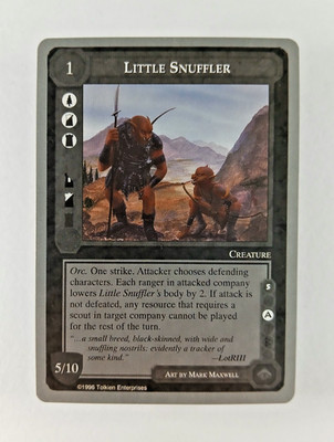Little Snuffler - Middle Earth CCG card (1998 ICE) MECCG Silver Grey Border LotR