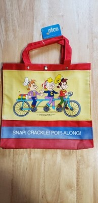 VTG 1983 Premium Promo Kellogg's ''Snap! Crackle! Pop!-Along!'' tote bag