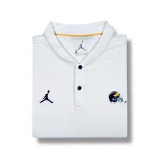 Nike Michigan Wolverines On Field Performance Blade Polo Shirt Mens XL • MINT
