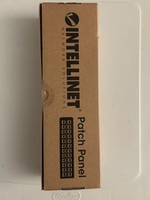 NEW Intellinet CAT5e 12 Port Patch Panel In RJ45 Surface Wall Mount Bracket