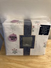 New William Morris Original Woodland Floral Clay Queen Sheet Set 4pc