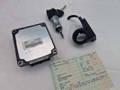 Opel Astra G Automatik 1.6 Motorsteuergerät ECU Kit 09353509  Schlosssatz WFS 