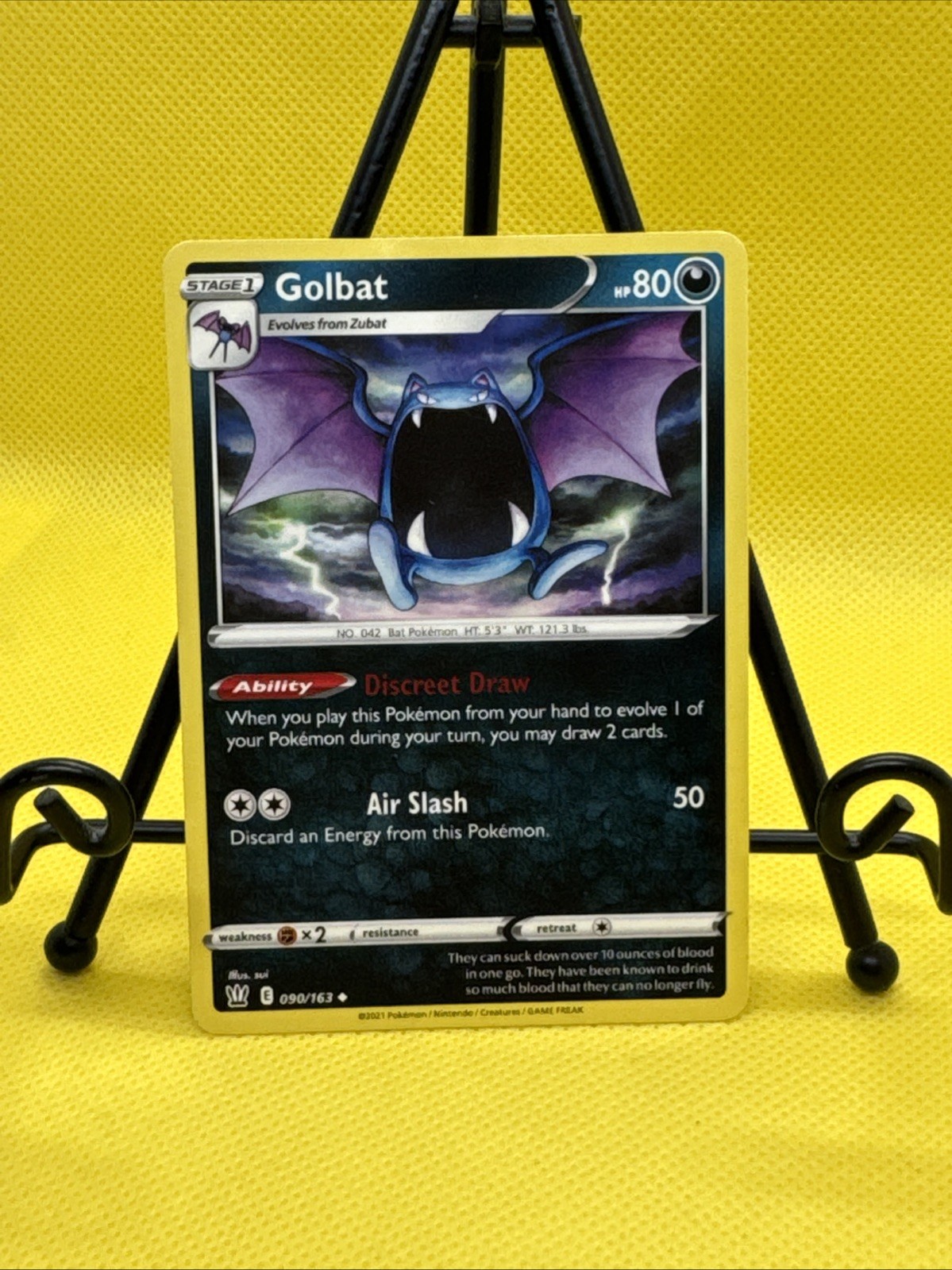 Golbat 90/163 Uncommon Reverse Holo Battle Styles Pokemon