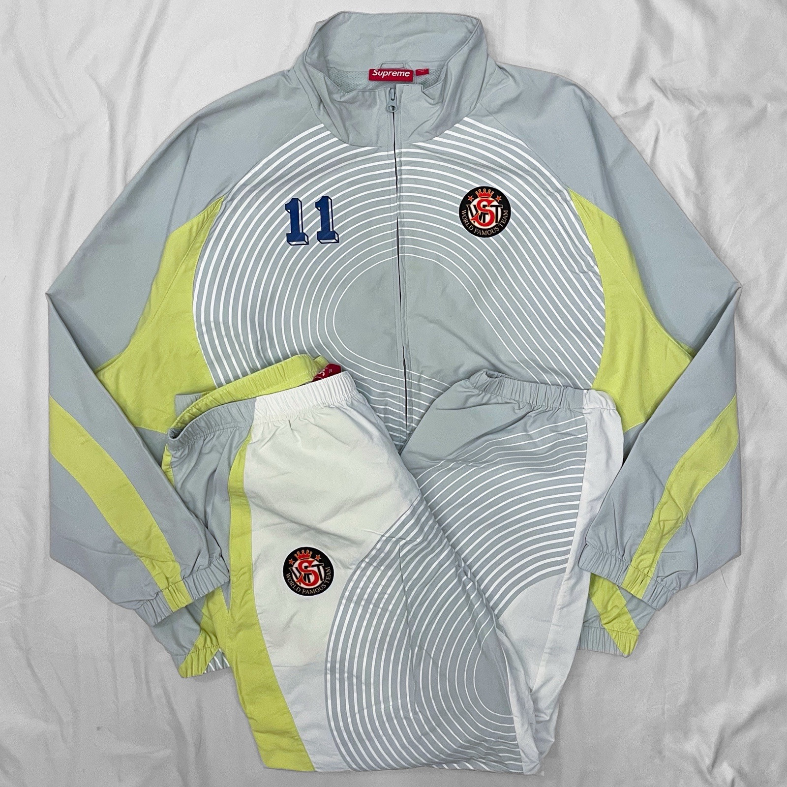 2024 Supreme S Logo Track Suit Jacket Pants Joggers Mint Green