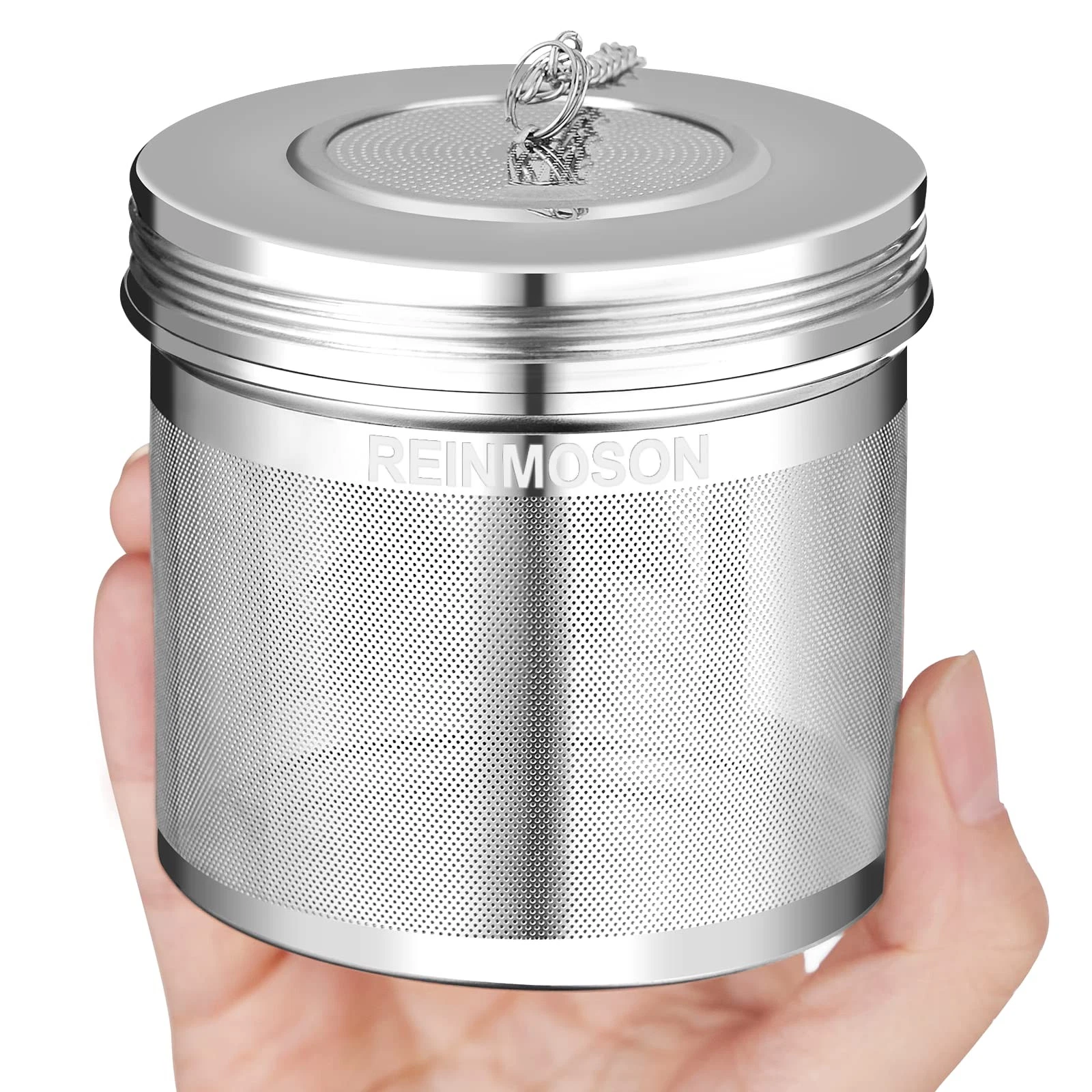 Reinmoson 2 Pack Large Tea Ball Infuser for Loose Leaf Tea & Spice Infuser for