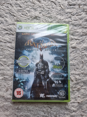 Brandneu Sealed Batman Arkham Asylum Game of the Year Edition (Xbox 360)