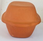VINTAGE RED CLAY LITTON SIMMER POT, GLAZED BOTTOM, WEST GERMANY #849, 13" — photo 5