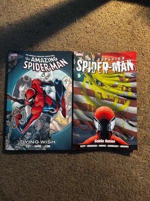 Superior Spider-Man TPB + Amazing Spider-Man Dying Wish HC - Marvel Lot of Two
