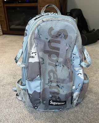 Supreme Backpack Blue Chocolate Chip Camo- SS20