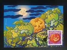 Carte Premier Jour Timbre Halloween N° 3428 Oblitéré Paris 2001