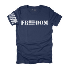 USA Distressed Freedom Flag Men T Shirt Patriotic American Tee XS-3XL